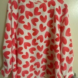 Heart Pattern Blouse